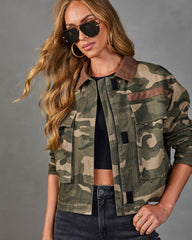 Ninth Tide Cotton Camo Print Jacket