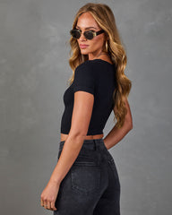 Korine Ribbed Knit Crop Top