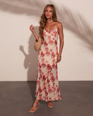 Petal Paradise Slip Floral Maxi Dress