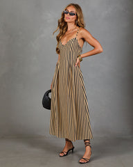 Sunstone Drift Striped Maxi Dress