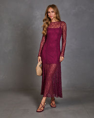 Moonlit Dream Lace Maxi Dress