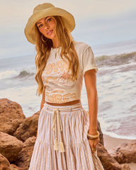 Coastal Vibes Cotton Graphic Short Sleeve Tee