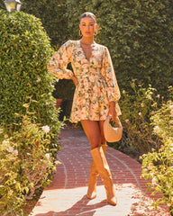 Slow Romance Floral Mini Dress