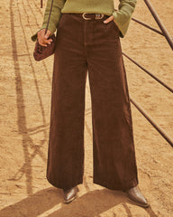 Autumn Charm Corduroy Wide Leg Pants