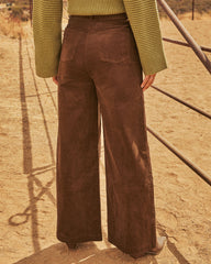 Autumn Charm Corduroy Wide Leg Pants