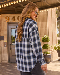Cooler Days Plaid Button Down Top