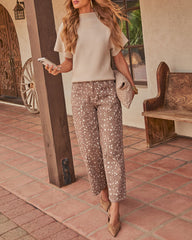 Moment In Time Doe Print Pants