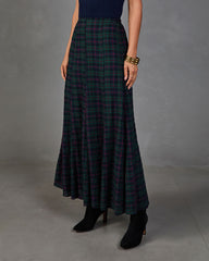 Darcey Plaid Maxi Skirt