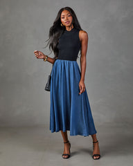 Meriah Color Block Maxi Dress
