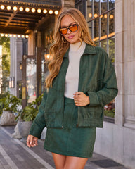After Dark Faux Suede Moto Jacket