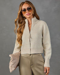 Natalia Knit Funnel Neck Cardigan