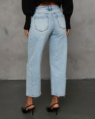 Jetty Stretch High Rise Clean Barrel Jeans