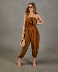 Elevated Edge Strapless Jumpsuit