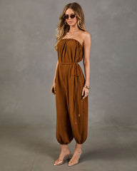 Elevated Edge Strapless Jumpsuit