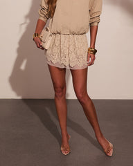 Desert Dreamer Lace Mini Skort