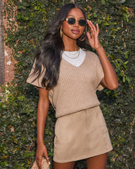 Marianne Twofer Ribbed Knit Top