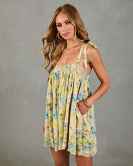 Coastal Kiss Pleated Floral Romper