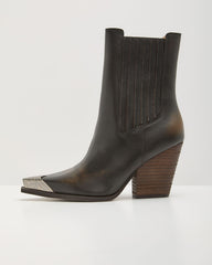 Endless Wonder Vegan Leather Metal Toe Boots