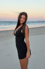 Oblivion Black Polka Dot Mini Dress