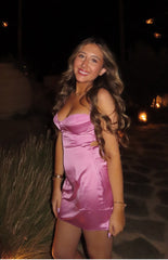 Trouble Pink Mini Dress