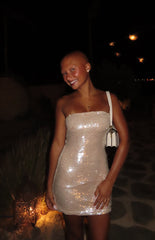 Time To Shine Gold Sequin Mini Dress