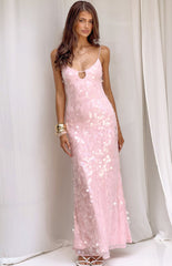 Lyanna Pink Sequin Maxi Dress