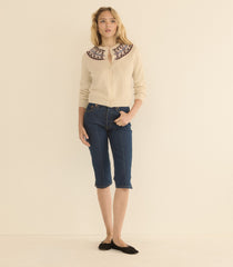OLYMPE CASHMERE CARDIGAN -- COTTAGE