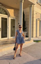 Raldo Black Gingham Playsuit