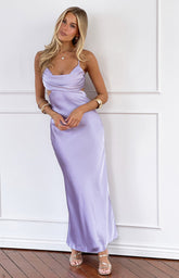 Taleah Lilac Cut Out Maxi Dress
