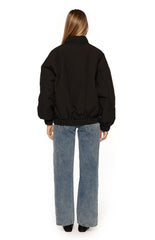 Ace Black Oversized Puffer Jacket