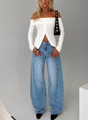 Esperance Barrel Leg Jeans Vintage Blue