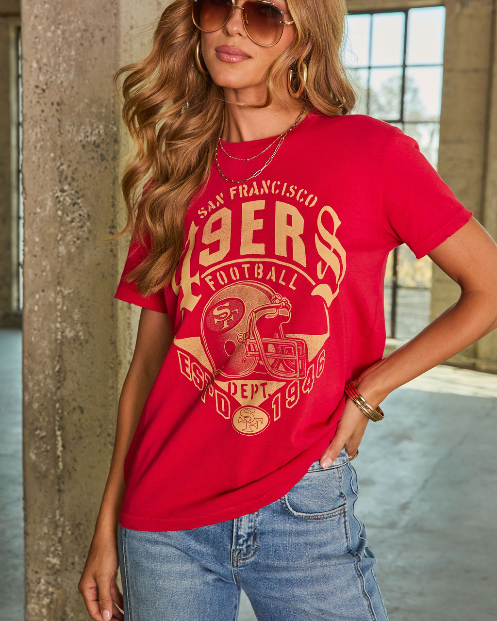 San Francisco 49ers Est. 1946 Cotton Short Sleeve Graphic Tee