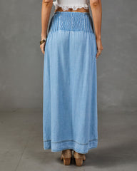 Jaydah Denim Maxi Skirt
