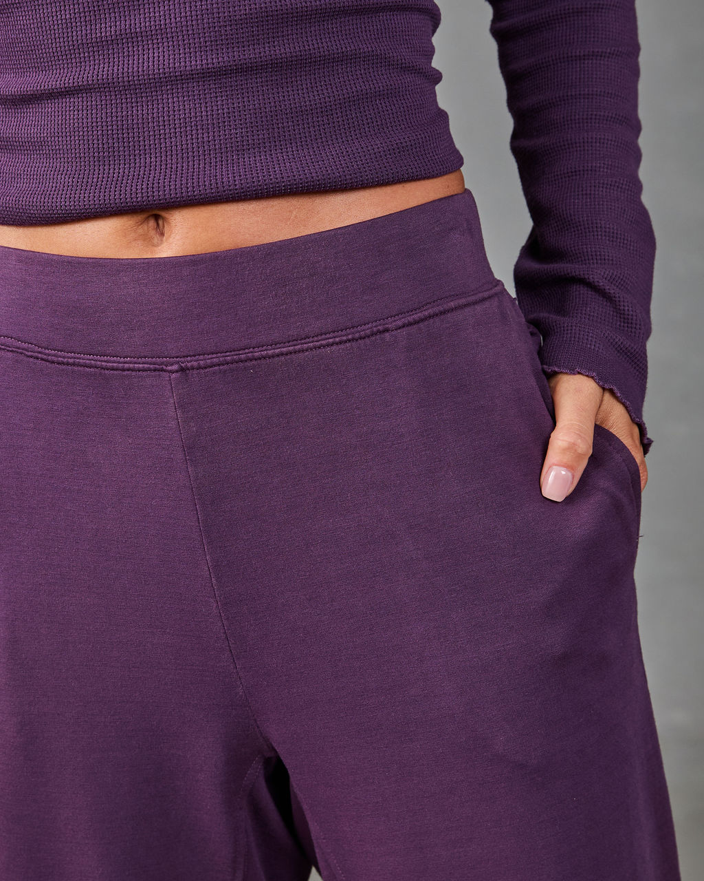 Good Stretch Knit High Rise Track Pants