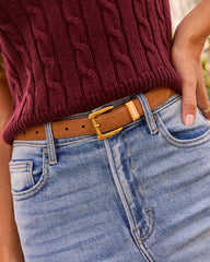 Good Timing Faux Suede Waist Belt