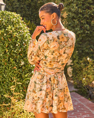 Slow Romance Floral Mini Dress