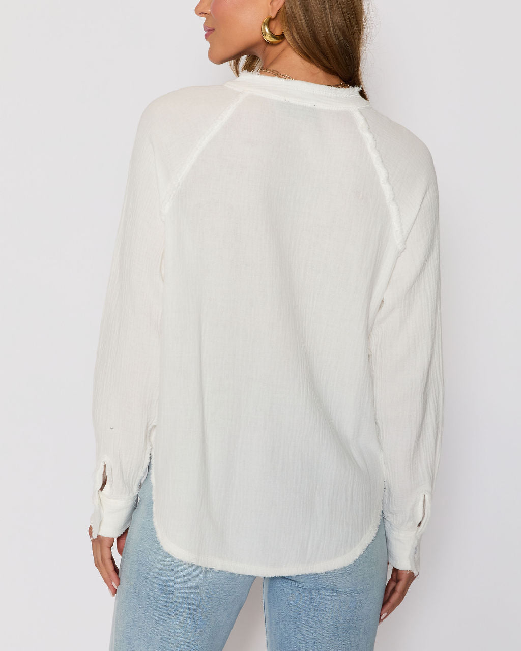 Summer Chill Cotton Button Down Top