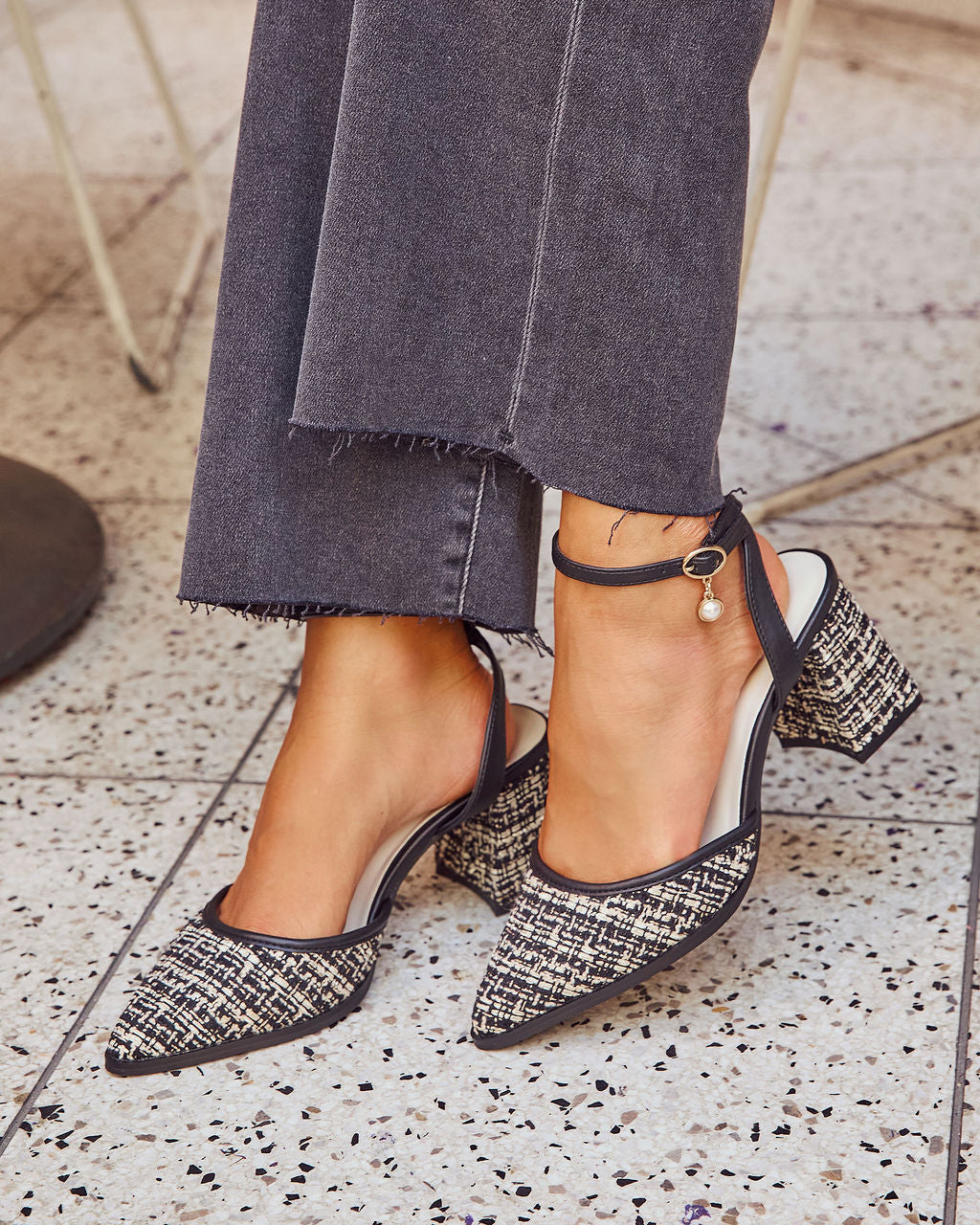 Sunday Edition Tweed Mule