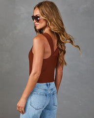 Malenah Ribbed Knit Crop Tank Top