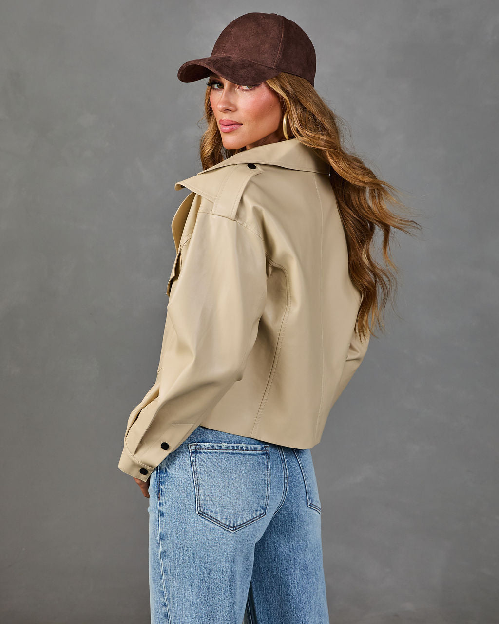 Autumn Romance Vegan Leather Moto Jacket