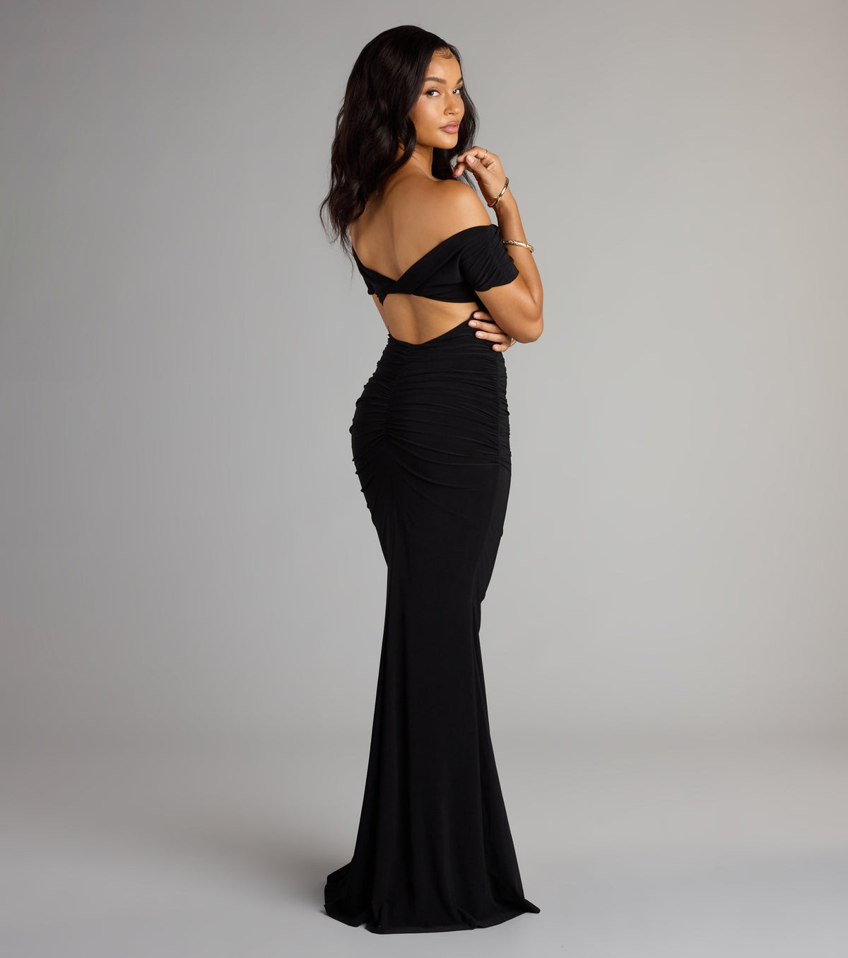 Arial Open Back Mermaid Formal Dress