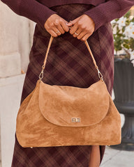 Janice Faux Suede Shoulder Bag