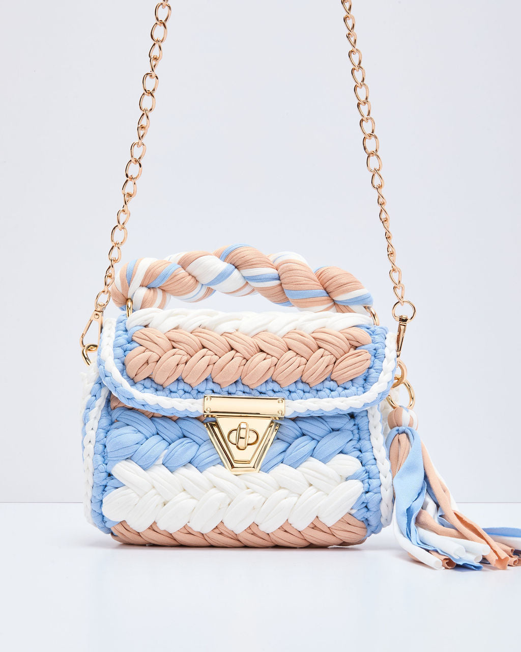 Resort Only Braided Top Handle Bag