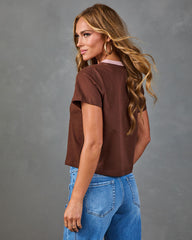 Good Sport Cotton Contrast Trim Top