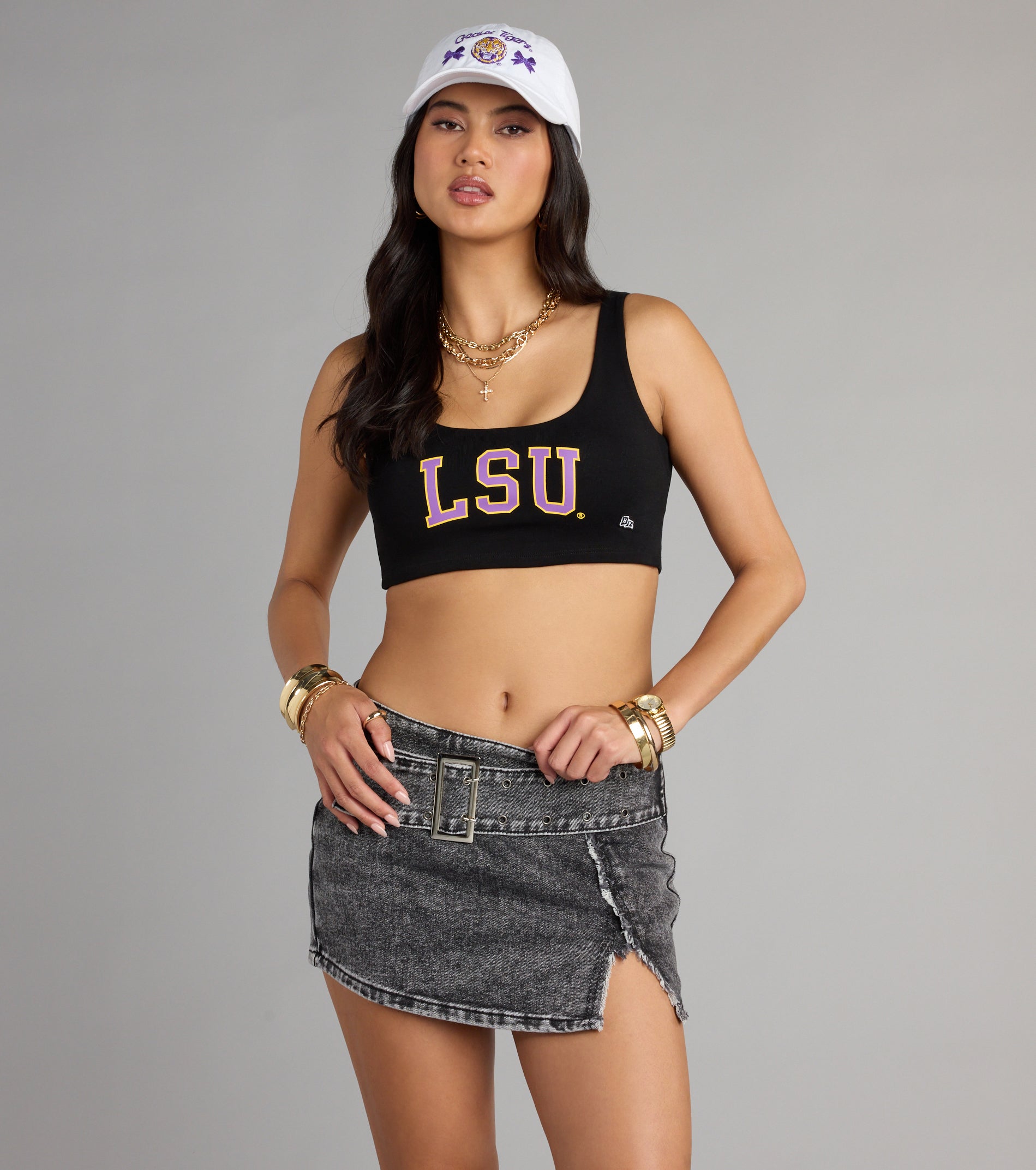 Study Break Slay LSU® Cropped Tank Top