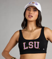 Study Break Slay LSU® Cropped Tank Top