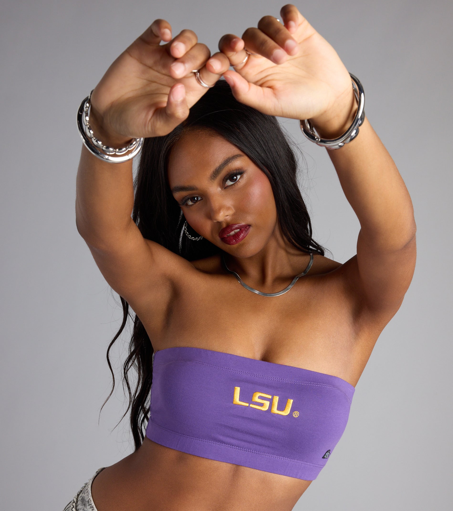 LSU® Bandeau Crop Top