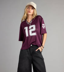 Squad Goals Texas A&M® Cropped Jersey Top