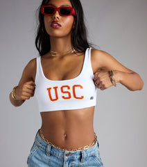 Fight On® Fit USC® Cropped Tank Top