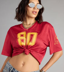 Fight On!® Babe USC® Cropped Jersey Top
